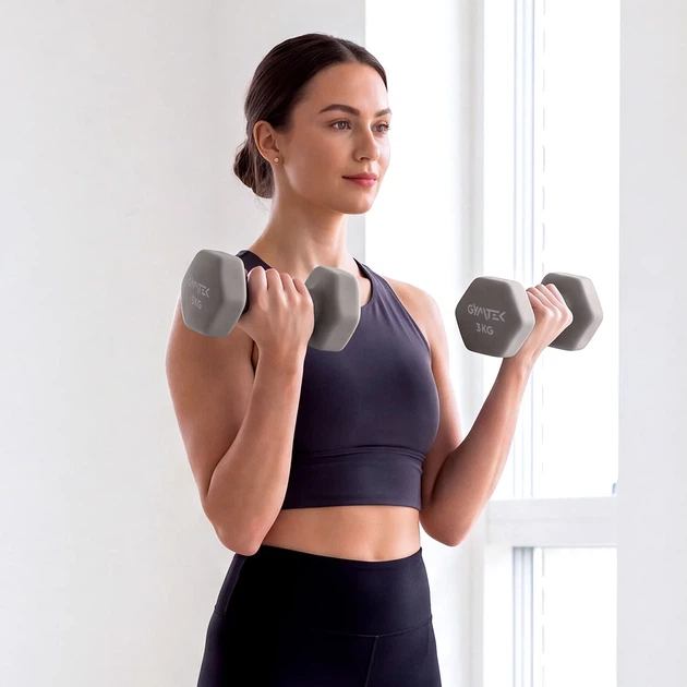 Zestaw hantli neoprenowych na stojaku Gymtek G-05295 (5905399052959) - obraz 16
