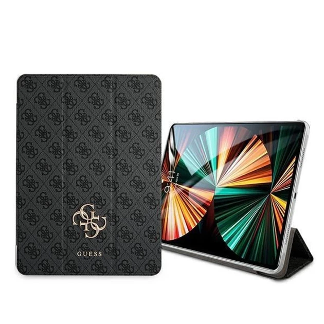 Чехол Guess Book Cover для iPad 12.9 2021 Gray 4G Collection (GUE001468) - Фото 2 Чехол Guess Book Cover для iPad 12.9 2021 Gray 4G Collection (GUE001468) - изображение 2