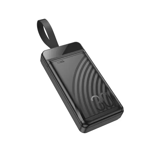 Павербанк Power Bank HOCO J123B Element 30000 mAh 22.5W PD20W Black портативний акумулятор з LED-ліхтарем - Фото 6 Павербанк Power Bank HOCO J123B Element 30000 mAh 22.5W PD20W Black портативний акумулятор з LED-ліхтарем - зображення 6