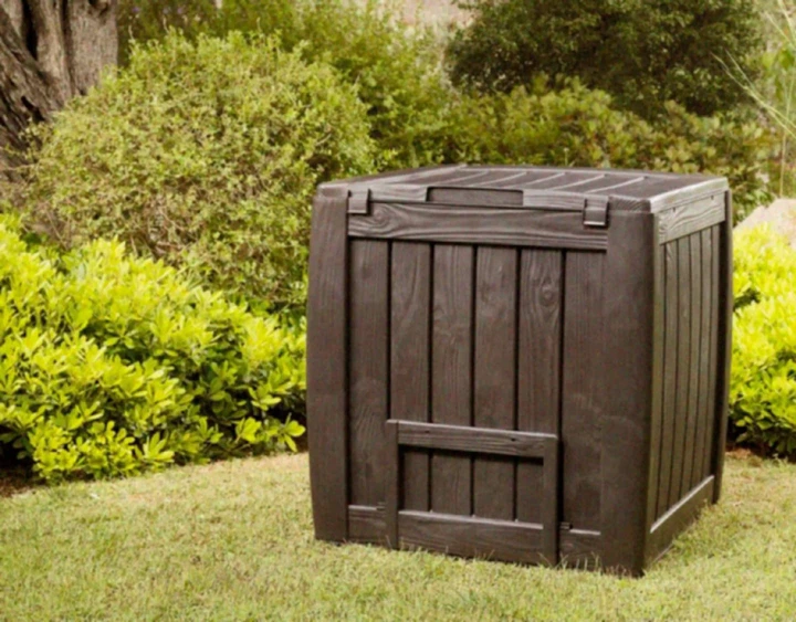 Компостер садовый Curver Eco Composter 340 л пластик коричневый с основанием и вентиляцией - изображение 4