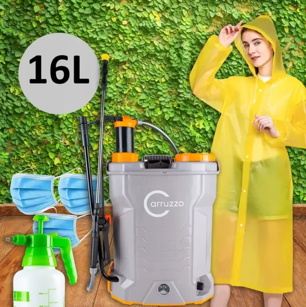 Аккумуляторный опрыскиватель, садовый Carruzzo 017EA 16 л 2в1 - изображение 5