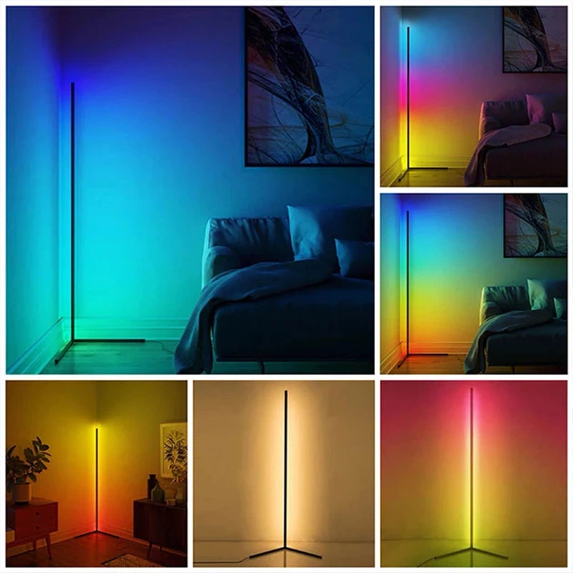 Напольная LED лампа RGB Magic 1 30 Вт алюміній 120 см чорна - зображення 2
