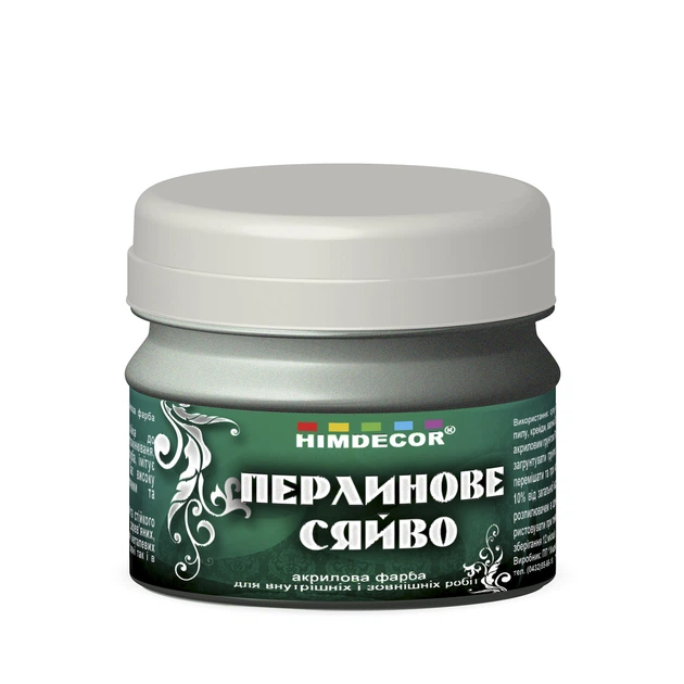 Акрилова декоративна фарба Himdecor СК-29 "Перлинове сяйво" Вага: 0.5 кг - Фото 1 Акрилова декоративна фарба Himdecor СК-29 "Перлинове сяйво" Вага: 0.5 кг - зображення 1