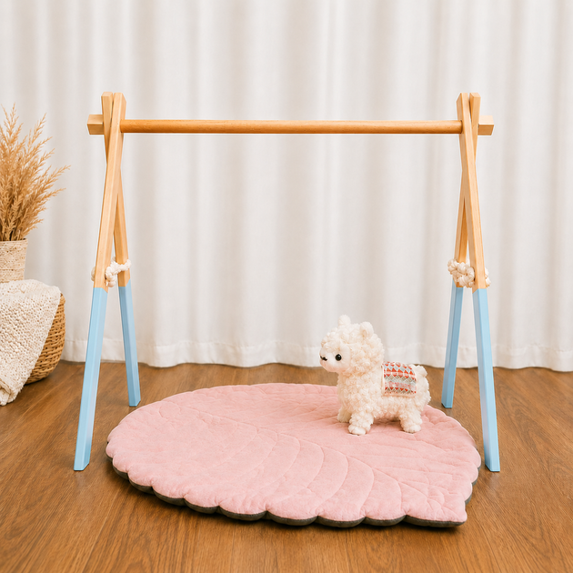 Напольный мобиль без игрушек Стойка Baby Gym Детский игровой тренажер Голубой - Фото 1 Напольный мобиль без игрушек Стойка Baby Gym Детский игровой тренажер Голубой - изображение 1