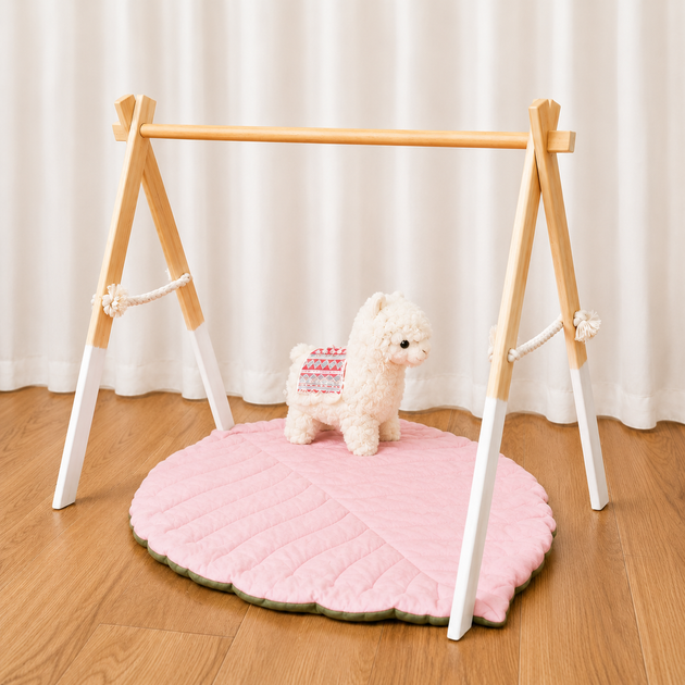 Напольный мобиль без игрушек Стойка Baby Gym Детский игровой тренажер Белый - изображение 2