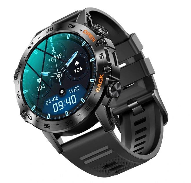 Розумний смарт годинник Smart Delta K52 Black Rubber, 2 ремінці - Фото 8 Розумний смарт годинник Smart Delta K52 Black Rubber, 2 ремінці - зображення 8