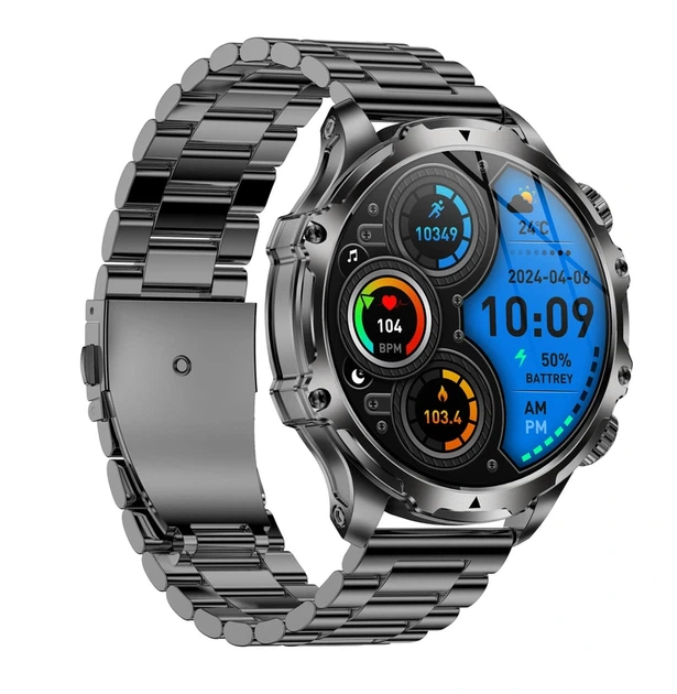 Розумний смарт годинник Smart Turbo Power Steel, 2 ремінці - Фото 8 Розумний смарт годинник Smart Turbo Power Steel, 2 ремінці - зображення 8