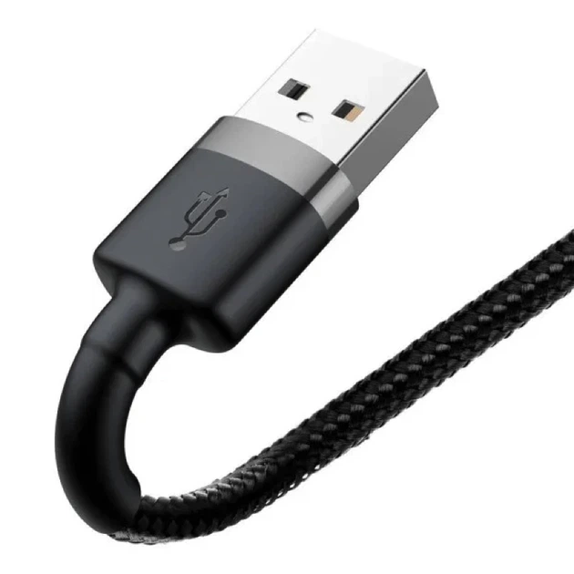Кабель Baseus Cafule Cable USB For Lightning 1.5A 2m Gray+Black - зображення 8