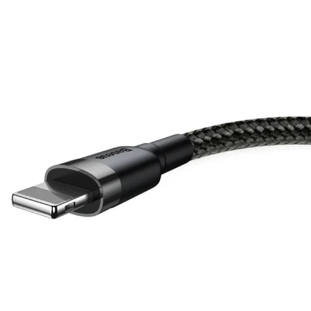 Кабель Baseus Cafule Cable USB For Lightning 1.5A 2m Gray+Black - зображення 9