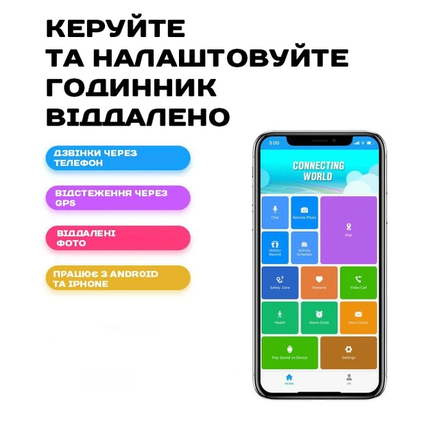 Розумний смарт годинник Smart Kinder GPS Tracking - Фото 9 Розумний смарт годинник Smart Kinder GPS Tracking - изображение 9
