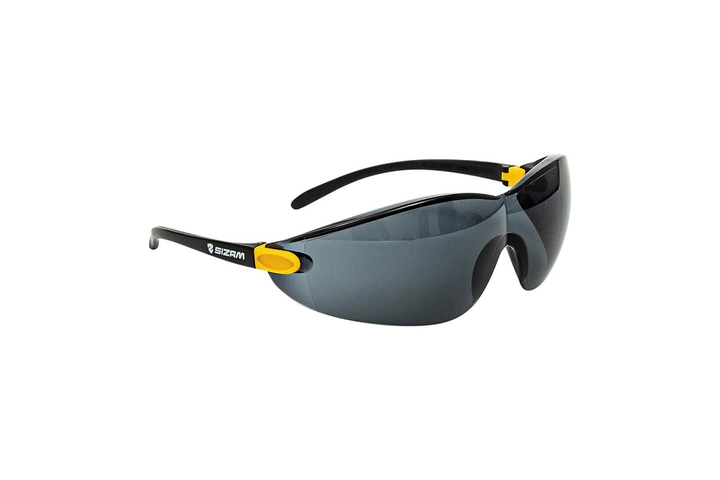 Затемнені окуляри захисні відкритого типу Sizam I-Max чорні 35051 - зображення 1