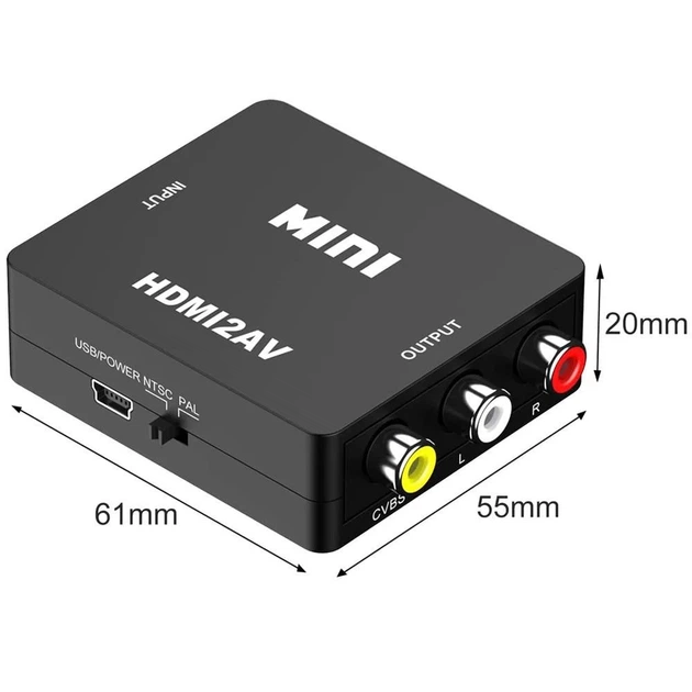 Перехідник HDMI у тюльпан (RCA); HDMI2AV Tishric 77298 - зображення 3