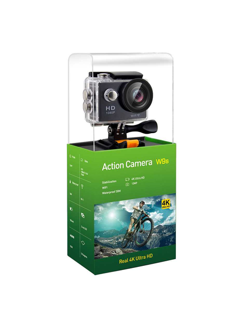 Экшен-камера EKEN W9s Sport Black WiFi 4K 1080P с 2" экраном (GC4603 ...