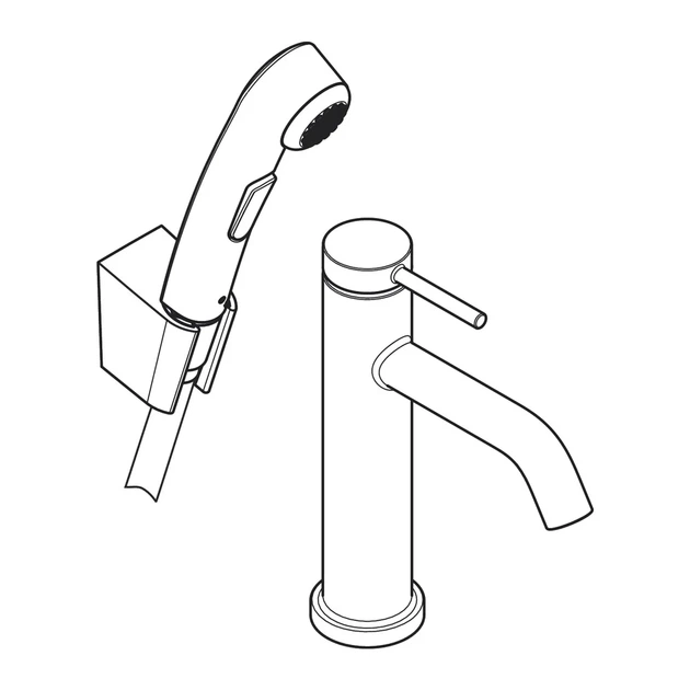 Hansgrohe Tecturis S Змішувач для раковини, чорний матовий (73211670) - Фото 3 Hansgrohe Tecturis S Змішувач для раковини, чорний матовий (73211670) - зображення 3