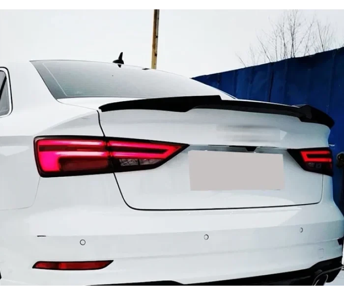Спойлер багажника Audi A3 S3 8V 2014-2020 М4 стиль черный глянец - изображение 2