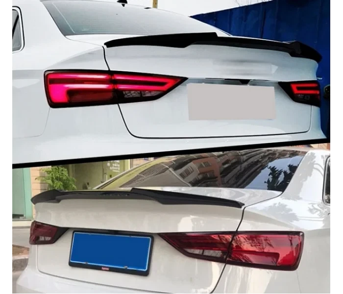 Спойлер багажника Audi A3 S3 8V 2014-2020 М4 стиль черный глянец - изображение 3