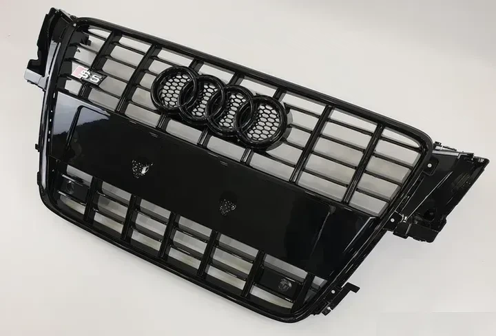 Решітка радіатора Audi A5 B8 2007-2012 стиль S5 чорний глянець - зображення 2
