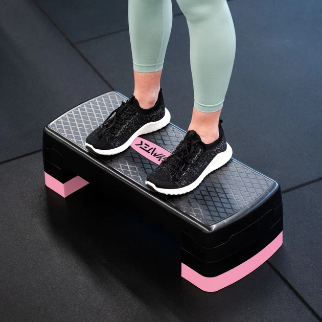 Степ платформа для аеробіки Gymtek 3 рівні Рожево-чорна (5905884426920) - Фото 6 Степ платформа для аеробіки Gymtek 3 рівні Рожево-чорна (5905884426920) - зображення 6