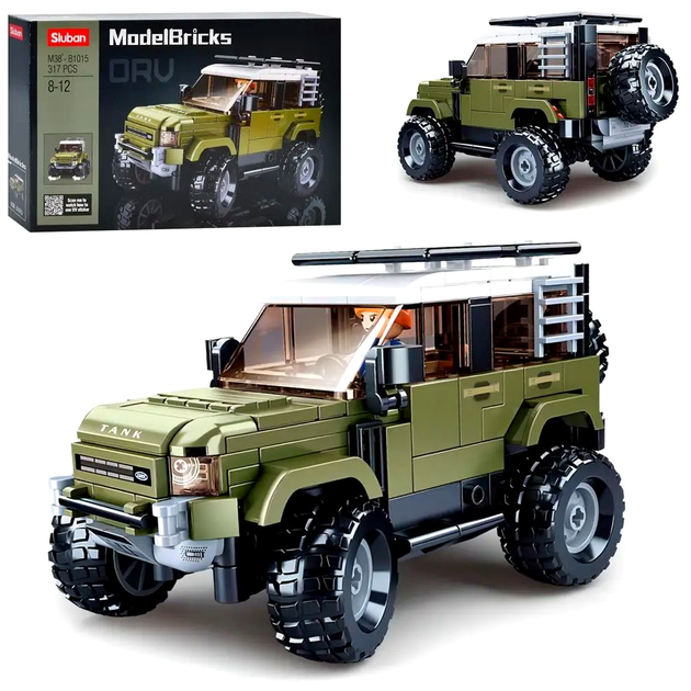 Конструктор Джип SUV 317 деталей для детей Sluban MC-8891 - изображение 2
