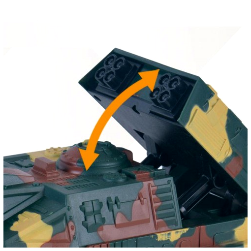 Танк радиоуправления с световыми эффектами 10х20х11 см для игры MC-6410 - изображение 2