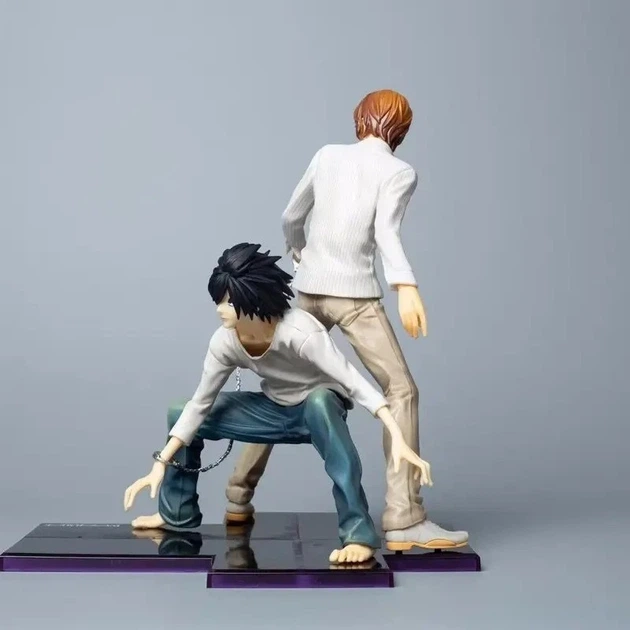 Фигурка Death Note Тетрадь смерти Лайт Ягами Кира и L Рюдзаки 22 см - Фото 5 Фигурка Death Note Тетрадь смерти Лайт Ягами Кира и L Рюдзаки 22 см - изображение 5