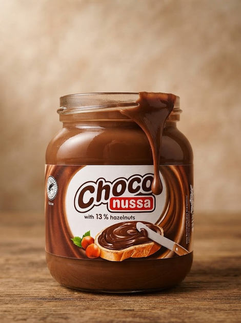 Паста шоколадно-ореховая Choco Nussa с фундуком 750 г кремовая шоколадная намазка для хлеба тостов выпечки и десертов - изображение 8