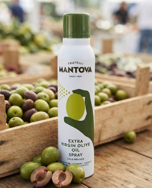 Оливковое масло Mantova Extra Virgin Olive Oil Spray 200 мл первого холодного отжима в формате спрея для салатов жарки гриля и запекания - Фото 9 Оливковое масло Mantova Extra Virgin Olive Oil Spray 200 мл первого холодного отжима в формате спрея для салатов жарки гриля и запекания - изображение 9