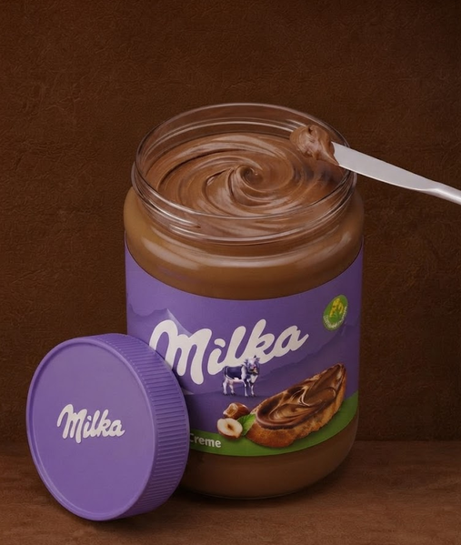 Шоколадно ореховая паста Milka Hazelnut Creme 600 г шоколадная паста с фундуком для тостов десертов и домашней выпечки - изображение 8