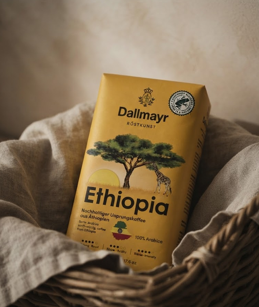 Кава мелена Dallmayr Ethiopia 500 г арабіка середнього обсмажування з квітковими та фруктовими нотками - Фото 8 Кава мелена Dallmayr Ethiopia 500 г арабіка середнього обсмажування з квітковими та фруктовими нотками - зображення 8
