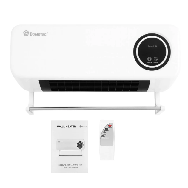 Настенный тепловентилятор DOMOTEC MS-5963 дистанционное управление с сушилкой и пультом 2000Вт Белый - Фото 3 Настенный тепловентилятор DOMOTEC MS-5963 дистанционное управление с сушилкой и пультом 2000Вт Белый - изображение 3
