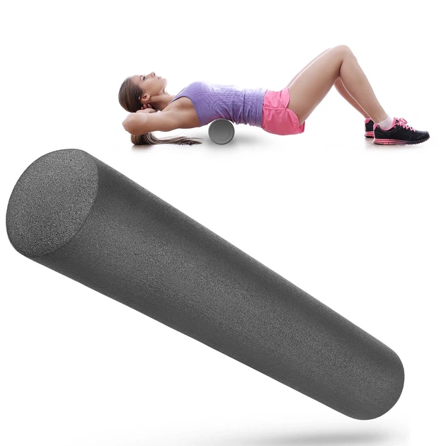 Wałek do masażu roller Gymtek G-66618 EPE 90 x 15 cm Szary (5907766666189) - obraz 5