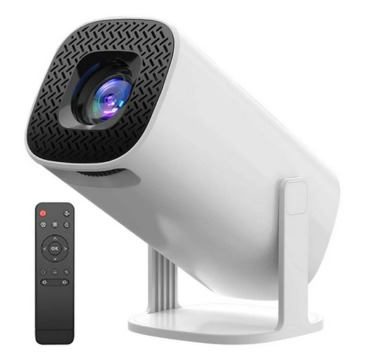 Проектор Hechpro портативный смарт домашний мини видеопроектор Android 11 WiFi 6 Bluetooth 5.0 LED 4K поддержка переносной кинопроектор с динамиками для дома офиса презентаций фильмов белый - изображение 6