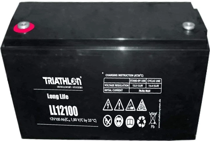 Аккумуляторная батарея Triathlon AGM Long Life Batteries LL12100 100 Ah (91010167) - изображение 2