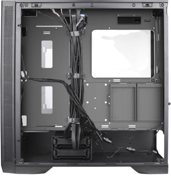 Obudowa Silentware Air 1000 Midi-Tower E-ATX 4 wentylatory ARGB Tempered Glass czarna (AIR1000BLACK) - obraz 7