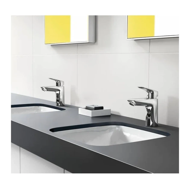 Hansgrohe Logis 100 Смеситель для умывальника, хром (71100000) - Фото 6 Hansgrohe Logis 100 Смеситель для умывальника, хром (71100000) - изображение 6