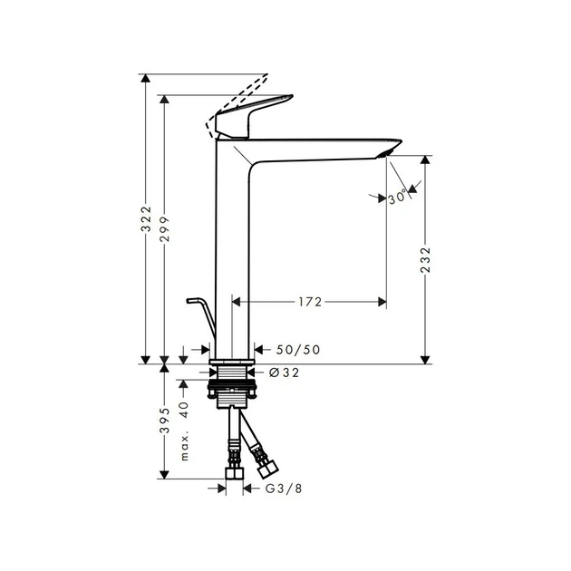 Hansgrohe Logis 240 Смеситель для умывальника, хром (71257000) - изображение 4