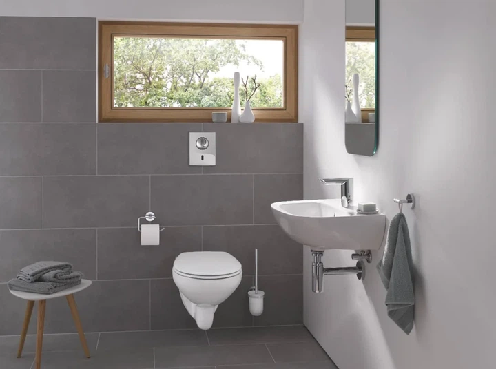 Grohe Bau Cosmopolitan E 6V Змішувач для умивальника, хром (36451000) - зображення 2