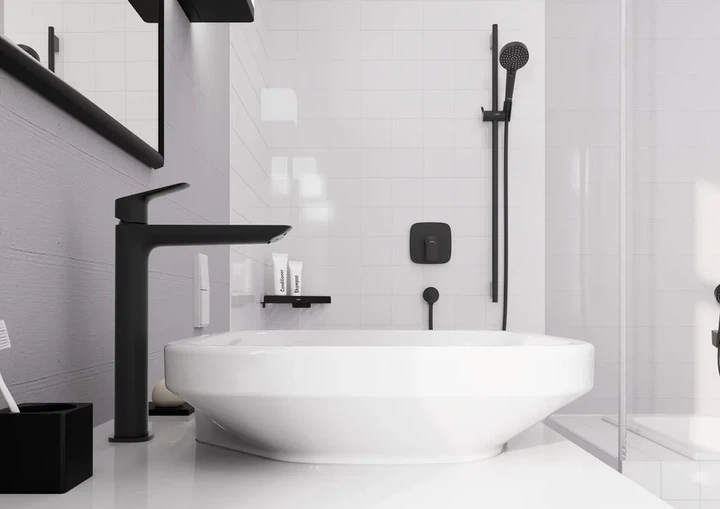 Hansgrohe Logis Fine Смеситель для раковины, черный матовый (71258670) - изображение 2