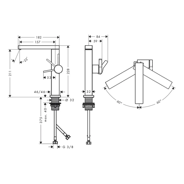 Hansgrohe Tecturis E Змішувач для раковини, шліфована бронза (73060140) - зображення 3
