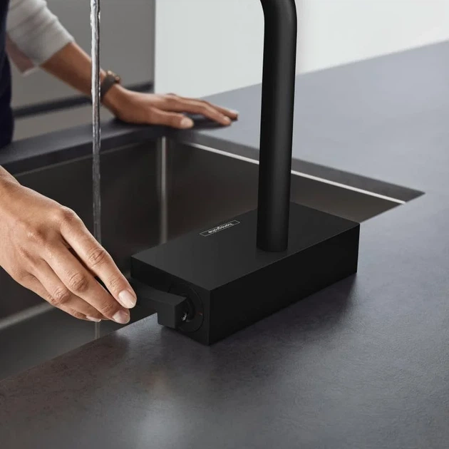 Hansgrohe Aquno Select M81 Змішувач для кухні, чорний мат (73836670) - зображення 4