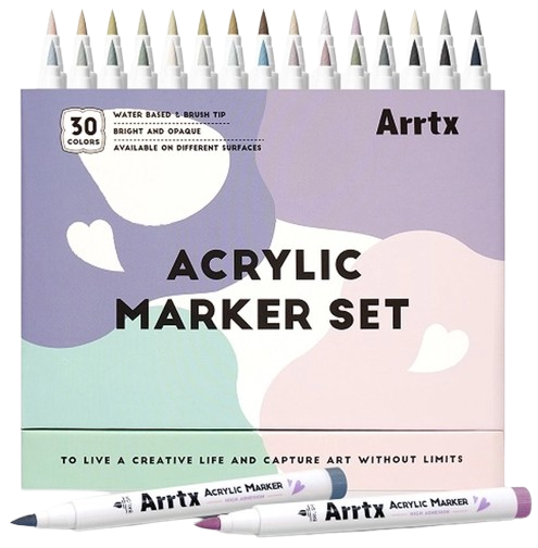 Zestaw markerów akrylowych Arrtx 30F 30 szarych kolorów LC304752 (6974703128795) - Zdjęcie 1 Zestaw markerów akrylowych Arrtx 30F 30 szarych kolorów LC304752 (6974703128795) - obraz 1