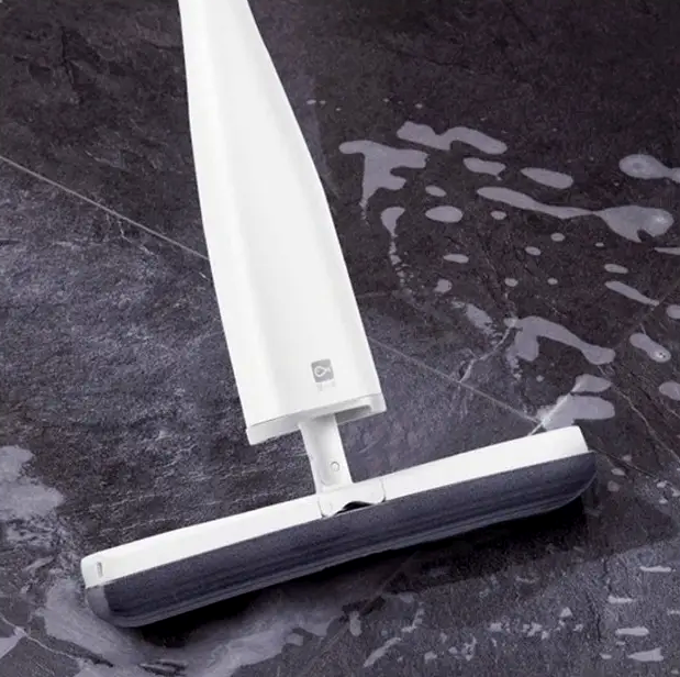Швабра Xiaomi Blue Fish с губкой для пола с механизмом отжима и телескопической ручкой для быстрой уборки в доме - изображение 7
