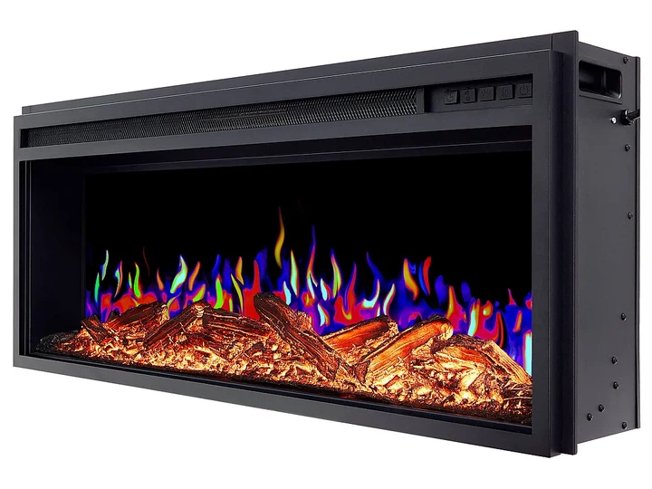 Линейный электрокамин ArtiFlame AF38 Multicolor 3D визуализации пламени 3 цветов со звуком с обогревом - изображение 4