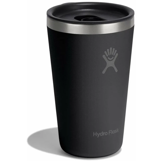 Термочашка Hydro Flask 450 ml All Around Tumbler Press-In Lid Чорний - зображення 2
