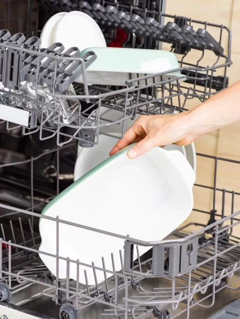 Форма для випічки з кришкою KitchenAid керамогранітна 24,1x15x6 см 0,9 л фісташковий колір (CC007424-001) - зображення 7