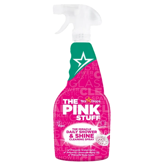 Засіб для чищення душових кабін The Pink Stuff Daily Shower & Shine, 850 мл - Фото 1 Засіб для чищення душових кабін The Pink Stuff Daily Shower & Shine, 850 мл - изображение 1