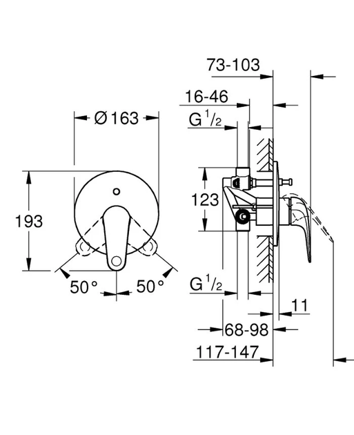 Змішувач Euroeco 32747001 Grohe - изображение 2