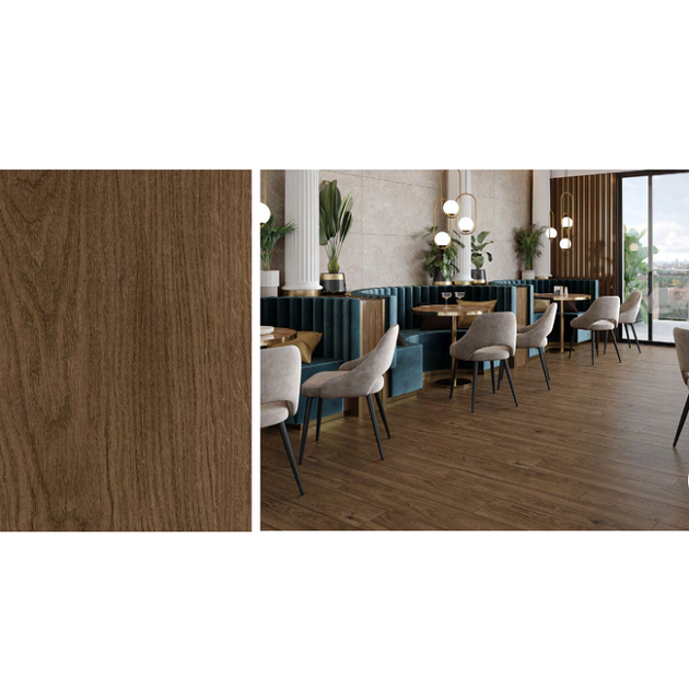 Керамогранітна плитка Cersanit Charmwood Brown Mat Rect 20x120 - изображение 4