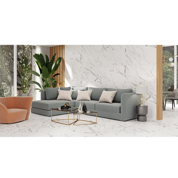 Керамогранітна плитка Cersanit Atlantis White Satin Rect 60x60 - изображение 3