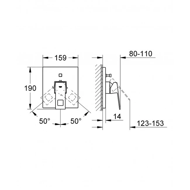 Змішувач Eurocube (24094000), Grohe - изображение 3
